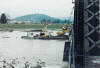 Crane working on BNRR Burlington-MV Bridge